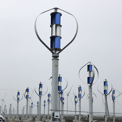 क्यू टाइप विंड टर्बाइन ग्रीन 24V 48V 800W वर्टिकल विंड टर्बाइन जेनरेटर IP54