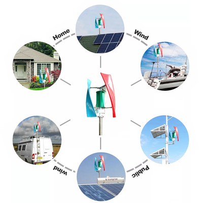 VWAT वर्टिकल एक्सिस विंड टर्बाइन 2KW 3KW 48V 96V वर्टिकल विंड टर्बाइन प्रकार