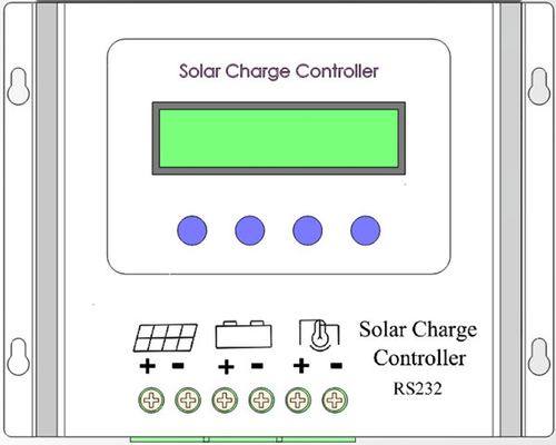 इंटेलिजेंट 500W PWM सोलर चार्ज कंट्रोलर 12V 30A IP65 सोलर पैनल PWM कंट्रोलर