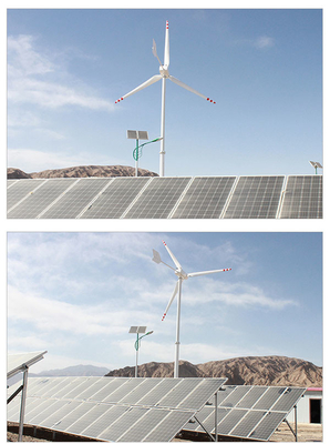 सीई क्षैतिज पवन टरबाइन 3KW 48V होम यॉट क्षैतिज अक्ष पवन मिल्स